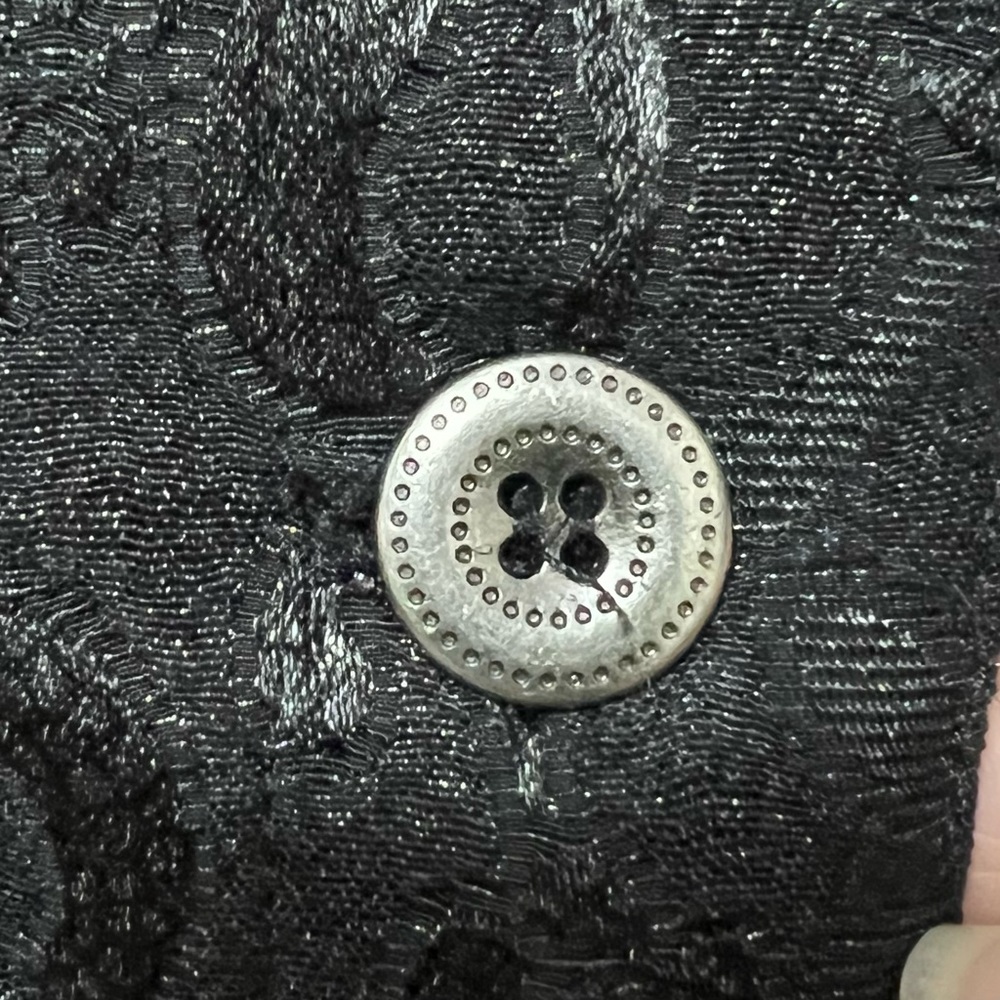 Ruby Rd. Black Textured Jacket Chic Whimsygoth - Picture 3 of 11